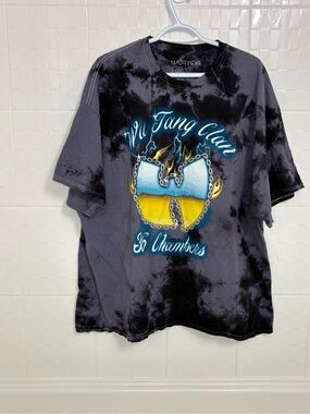 Wu-Tang Clan Black Tie-Dye 36 Chambers Graphic Tee